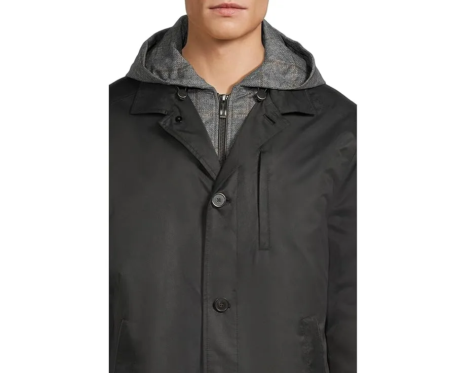 Johnston & Murphy дождевик Upton Water-Resistant с отстегивающейся подкладкой