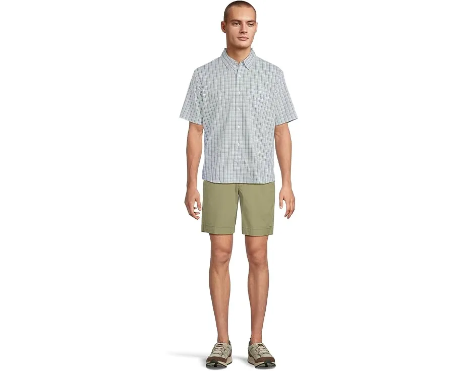 Рубашка L.L.Bean Comfort Stretch Performance в клетку с коротким рукавом и эластичной тканью