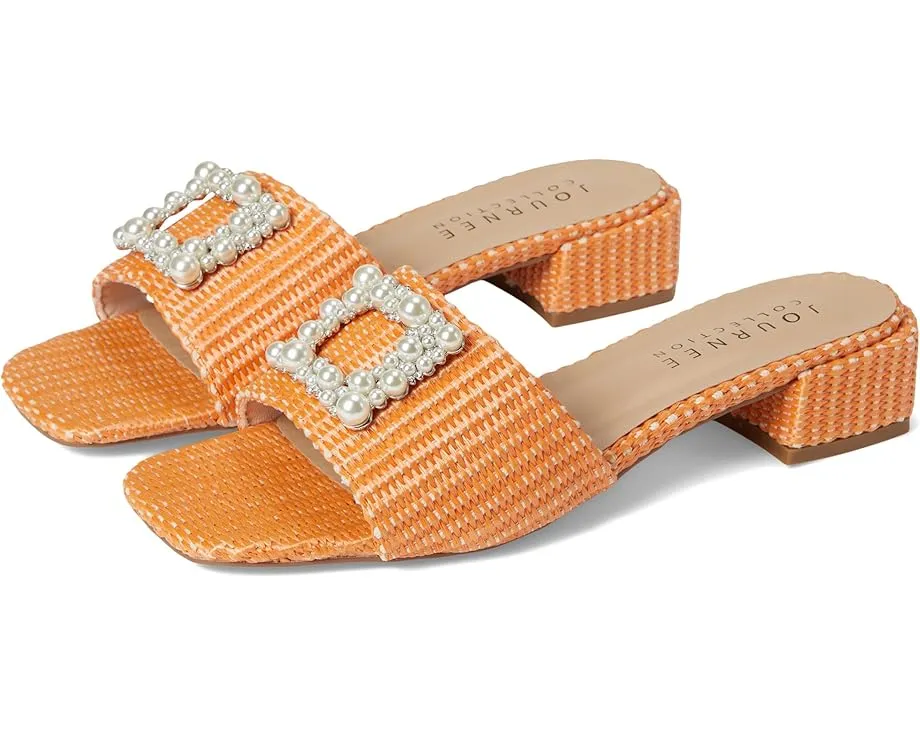 Сандалии Journee Collection Justina на платформе с квадратным носком
