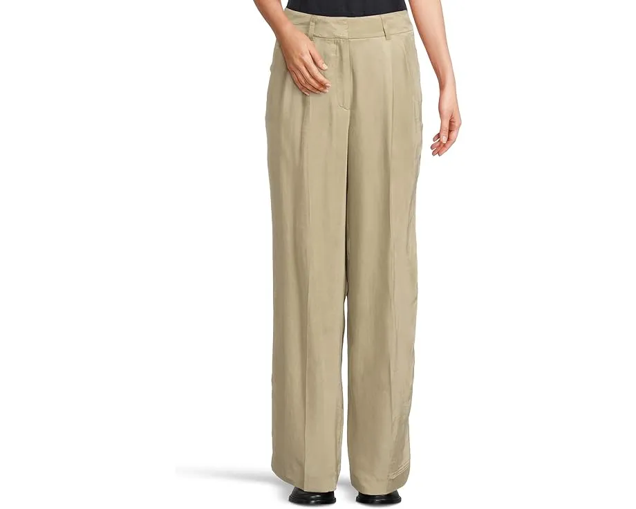 Брюки AllSaints Averie Ten с широкими штанинами и складками спереди