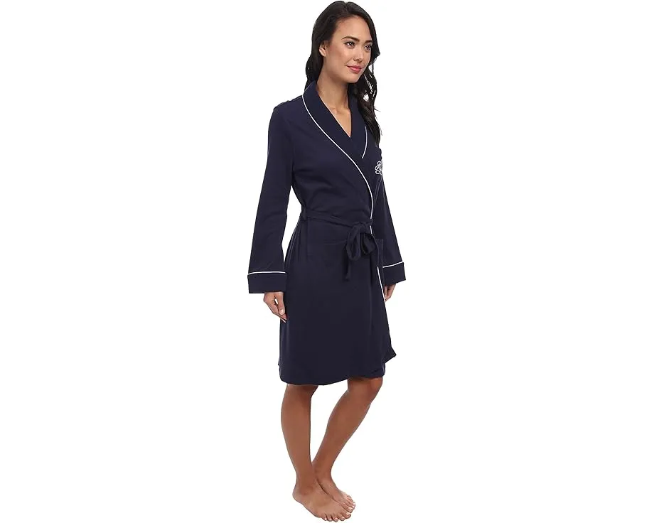 Халат Lauren Ralph Lauren Hartford Lounge с воротником-шалью и стежкой