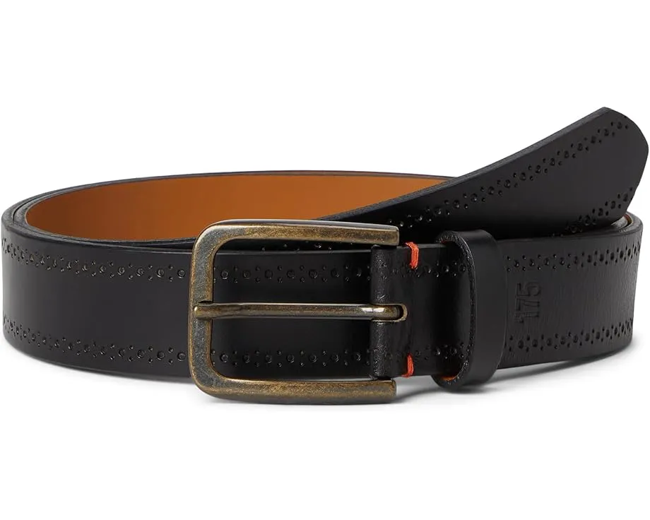 Ремень 175th Anniversary Brogue Leather с перфорацией и латунной пряжкой Johnston & Murphy