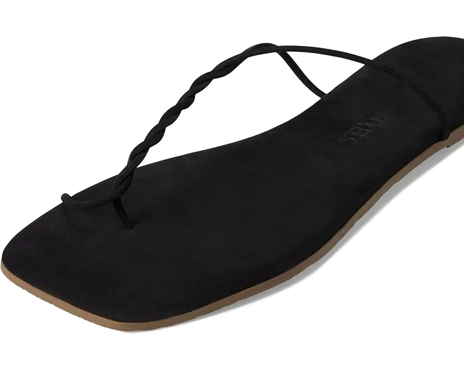 Сандалии Simone с квадратным носком и переплетенным ремешком из замши TKEES