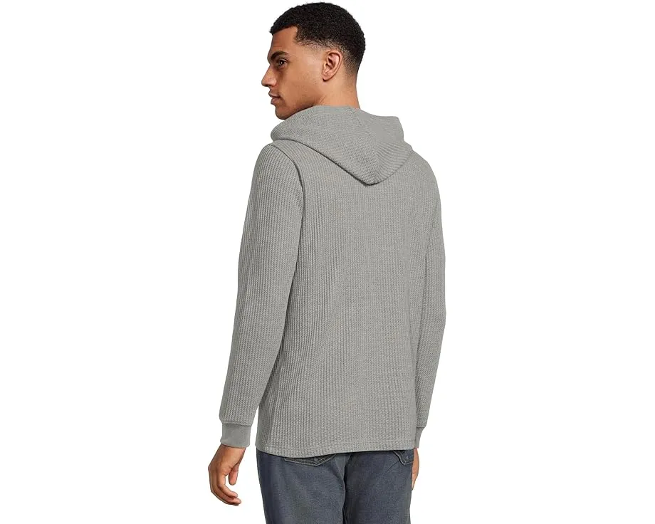 Термоблуза RVCA Dayshift Thermal Hooded Henley с капюшоном и вафельной вязкой