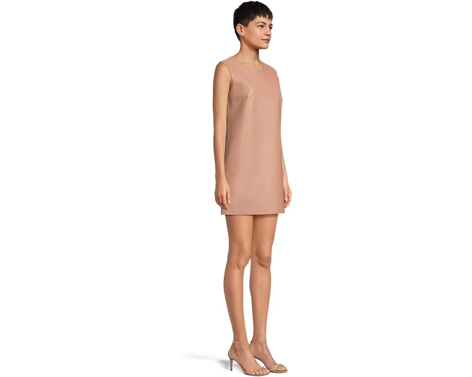 Норма Камали мини платье без рукавов с круглым вырезом