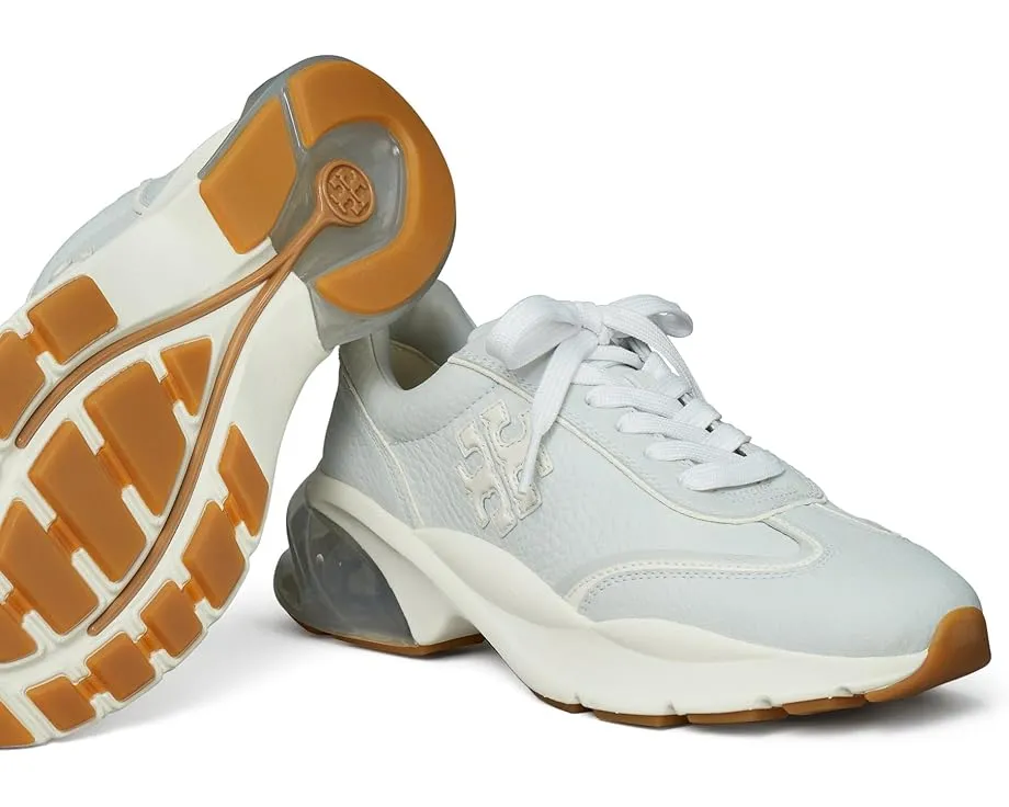 Кроссовки Tory Burch Good Luck Trainer с анатомической подошвой и логотипом Double T