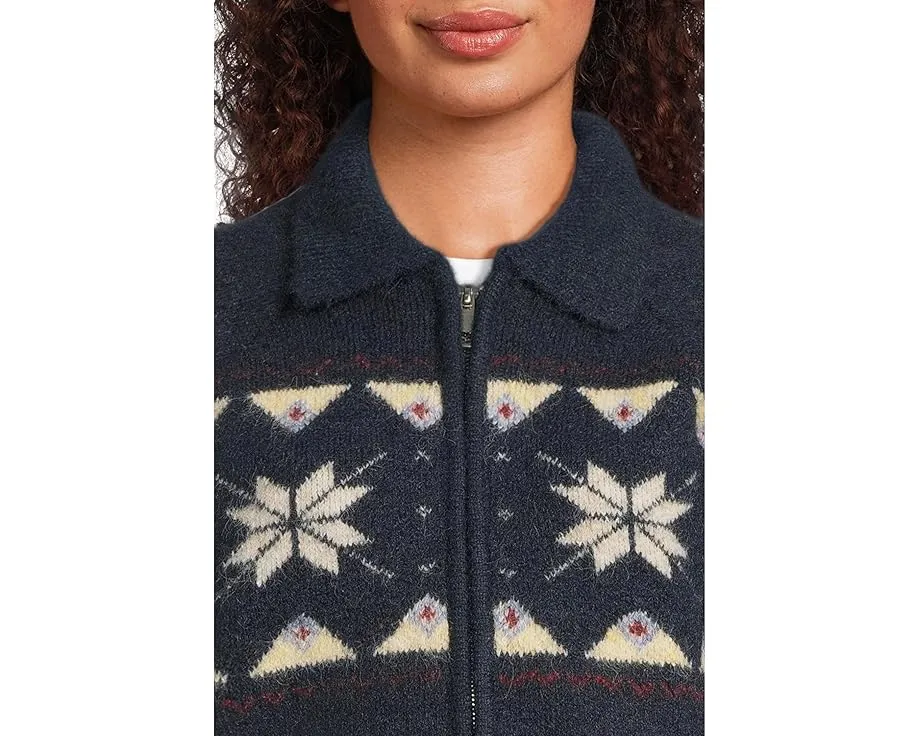 Толстовка Screen Time с узором фэр-айл и молнией спереди от Blank NYC