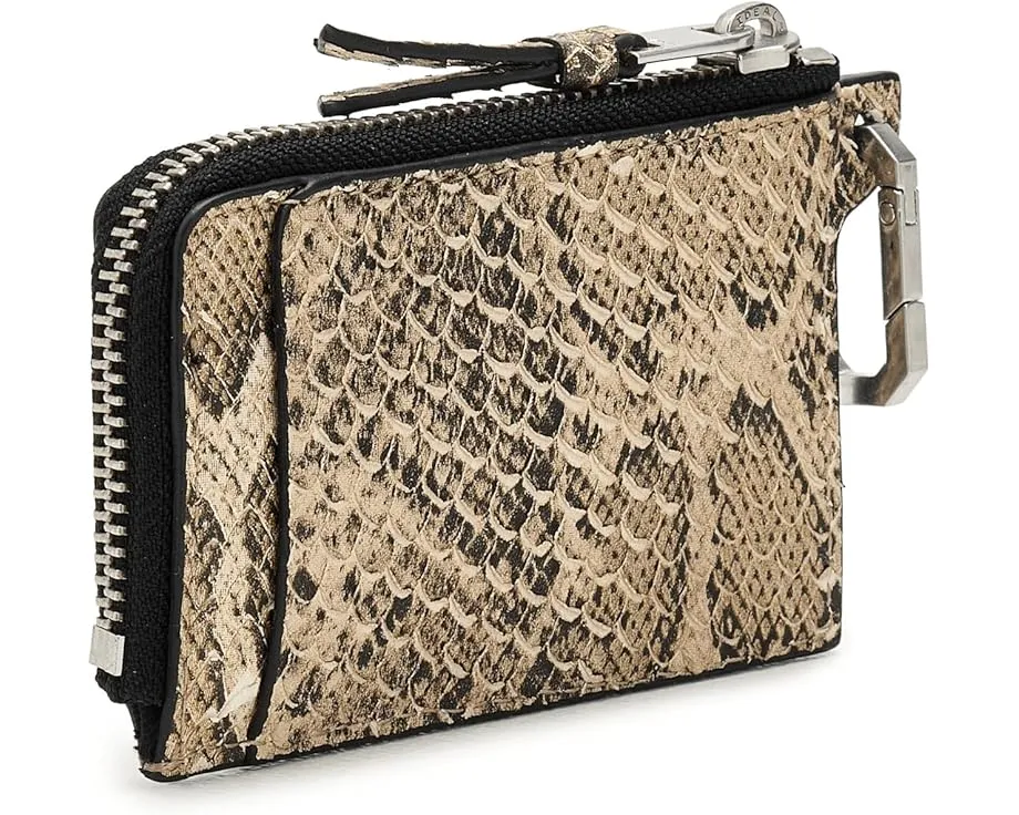 Кошелек AllSaints Remy Snake с шестигранным кольцом и тиснением под змею