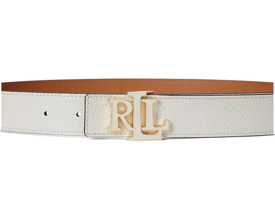 Ремень Lauren Ralph Lauren с логотипом из зернистой кожи реверсивный