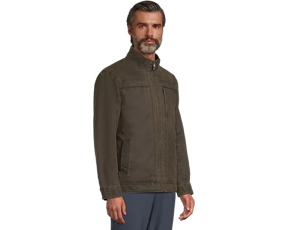 Куртка Johnston & Murphy из состаренного хлопка с отстегивающейся подстежкой