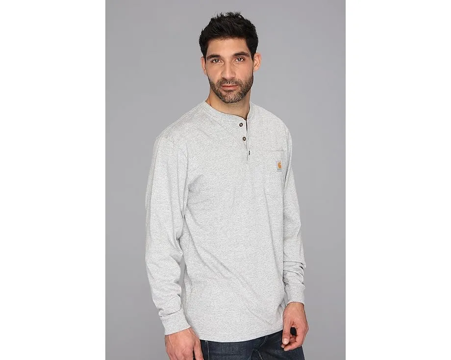 Carhartt Рабочая рубашка-поло с длинным рукавом и нагрудным карманом