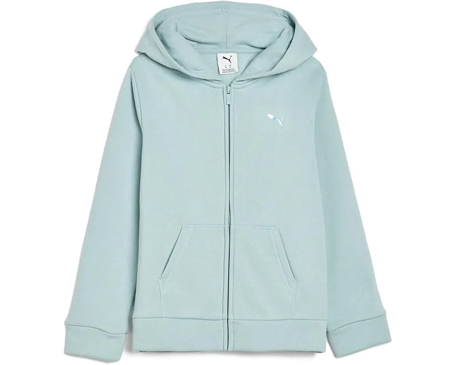 Детская толстовка Foundations Fleece Full Zip от Puma бледно-голубого цвета
