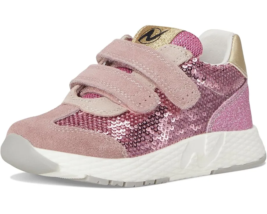 Детские кроссовки Naturino Jesko 2 VL с блестками и двумя застежками на липучке