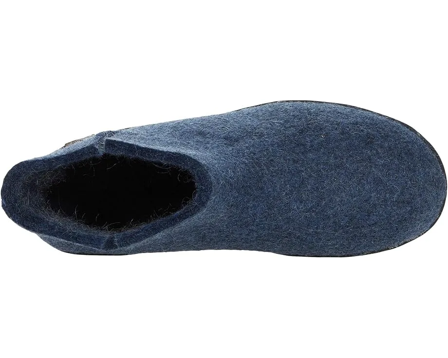 Glerups шерстяные ботинки с резиновой подошвой для дома и улицы