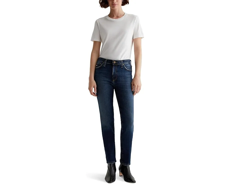 Джинсы AG Jeans Mari Mid Rise Slim Straight с прямым кроем и средней посадкой