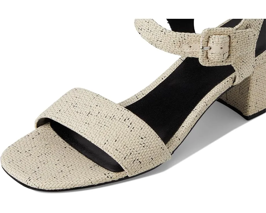 Сандалии Tory Burch Double T City на удобном каблуке 55 мм с хлопковым верхом