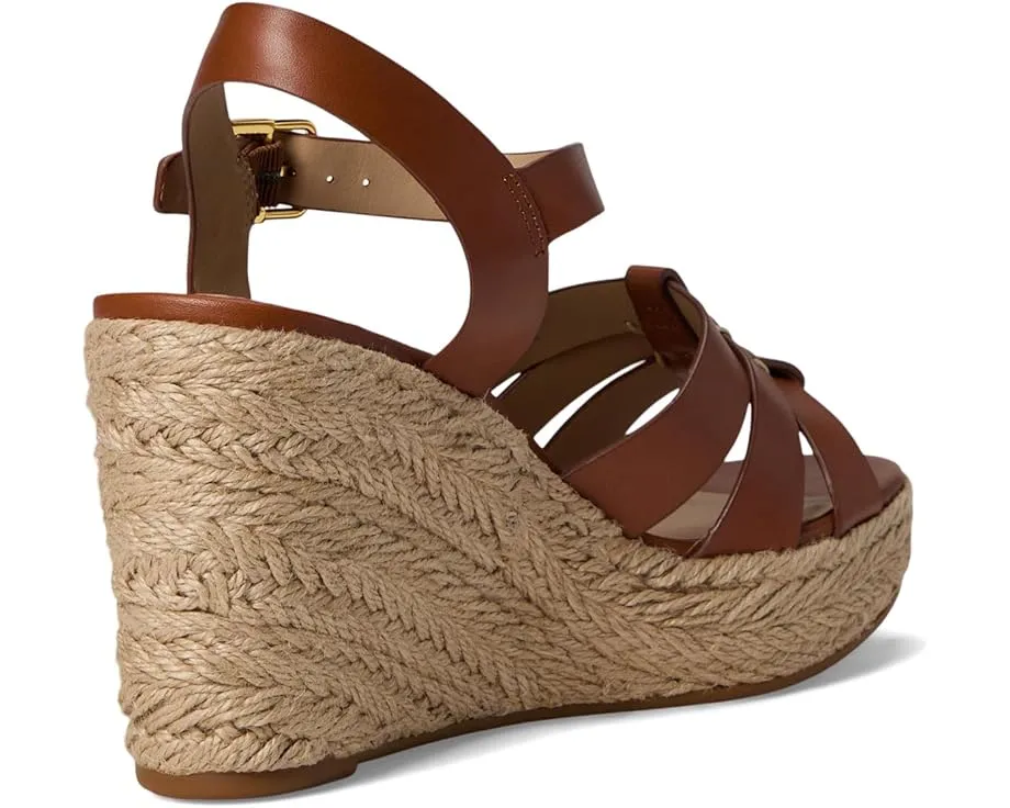 Босоножки Lauren Ralph Lauren Soffia Calfskin Espadrille на танкетке