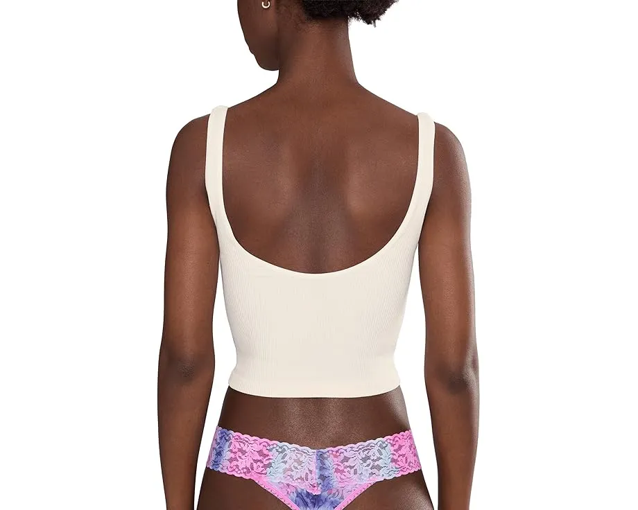 Трусы-стринги Hanky Panky Printed Signature Lace Original Rise с принтом