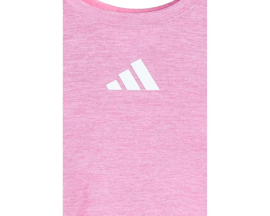 Детский комплект adidas Kids: топ без рукавов с рюшами и короткие шорты