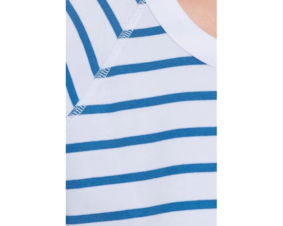 Lilla P Футболка с коротким рукавом и круглым вырезом в рубчатую полоску