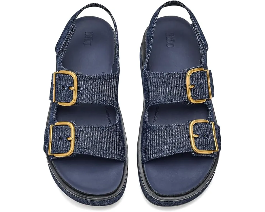 Сандалии FitFlop Gen FF Max Buckle с задним ремешком из денима