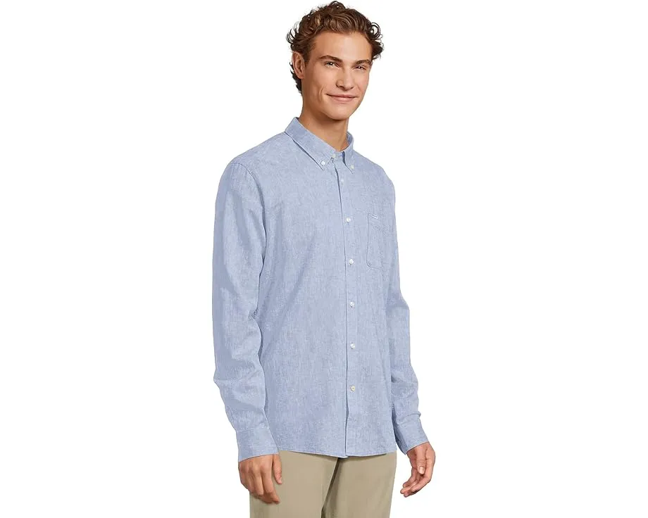 Рубашка Barbour Nelson Tailored из смеси льна и хлопка с нагрудным карманом