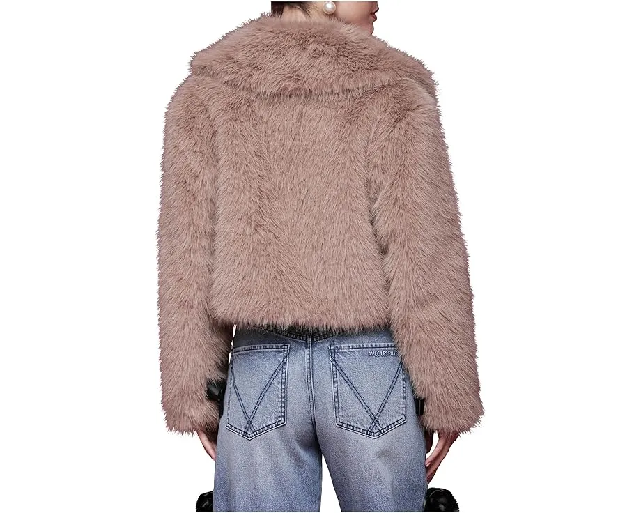 Короткая куртка из искусственного меха Cropped Faux Fur Jacket от Avec Les Filles