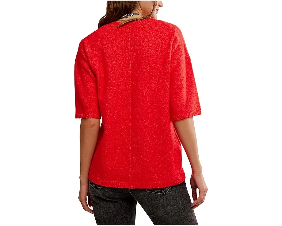 Свитшот Free People Margot с коротким рукавом и оверсайз