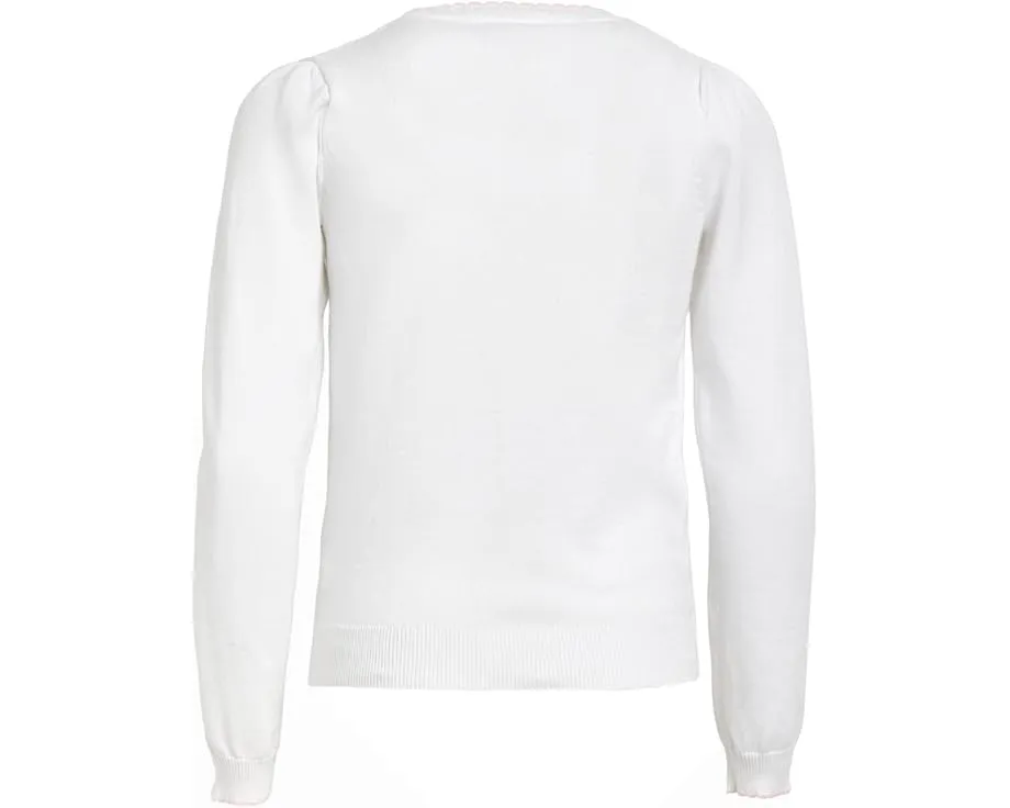 Свитер Bunny Intarsia с объемными цветами и воротником-стойкой