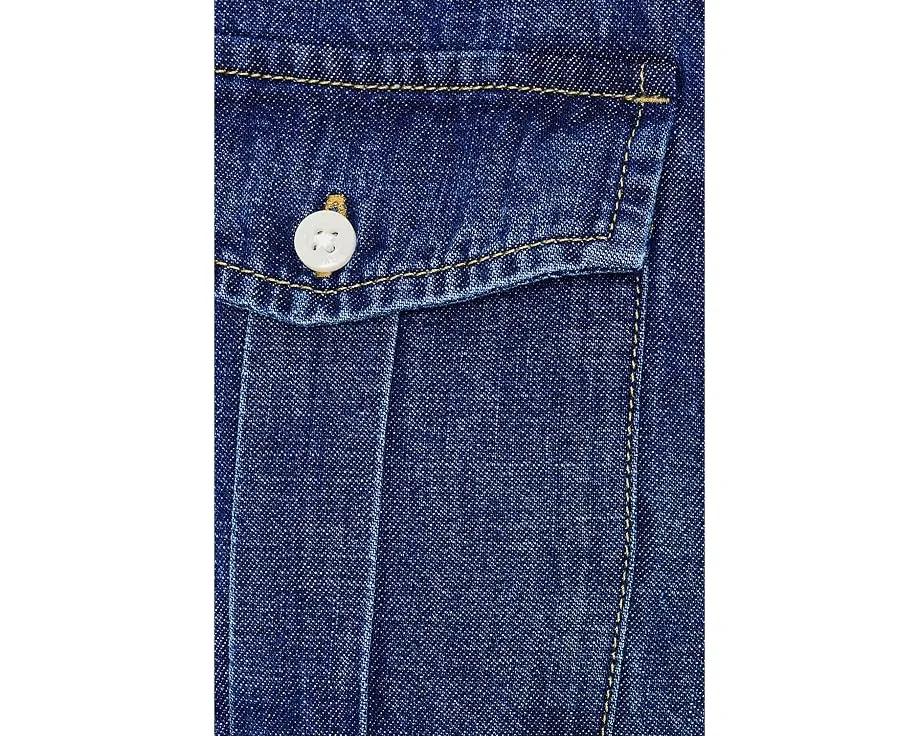 Джинсовое платье-рубашка Belted Denim Midi Lauren Ralph Lauren