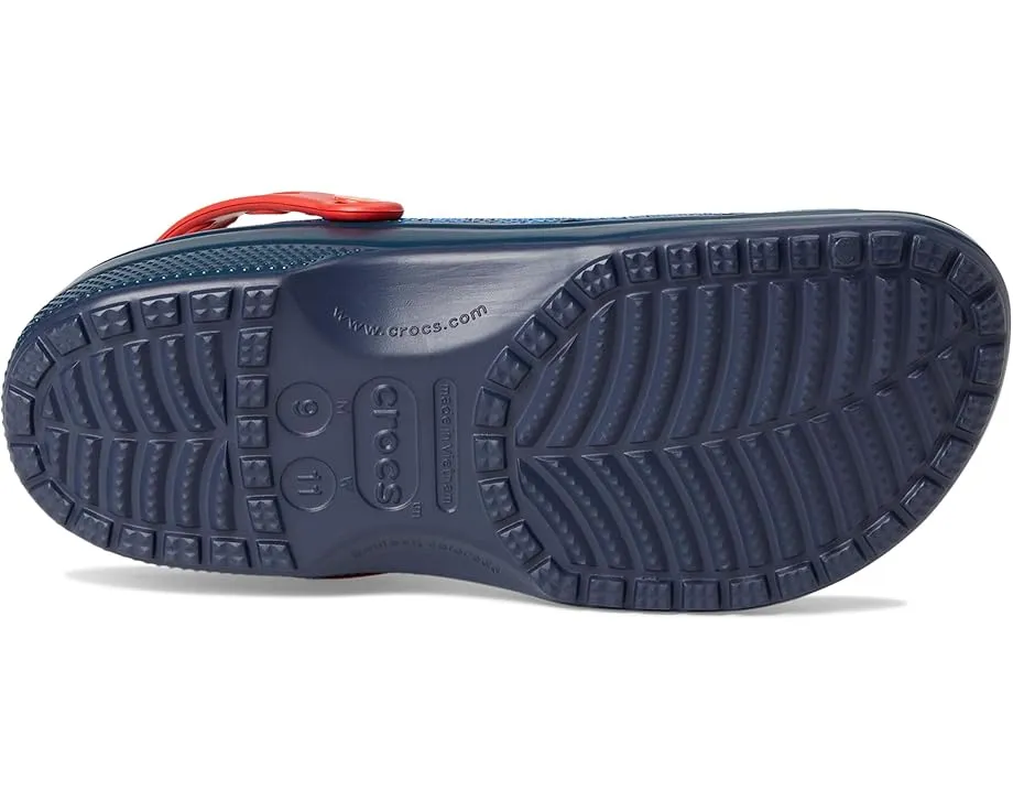 Классические сабо Crocs Classic Superman с жёсткими украшениями