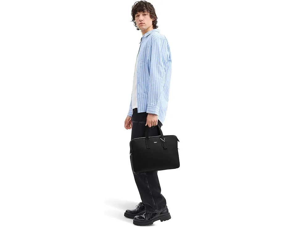 Портфель COACH Carlyle Brief Bag из полированной кожи с отделением для ноутбука