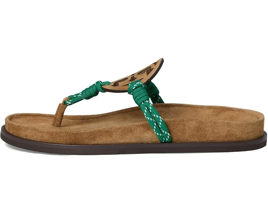 Сандалии Tory Burch Miller Rope Cloud с логотипом T и ремешком из полиэстера