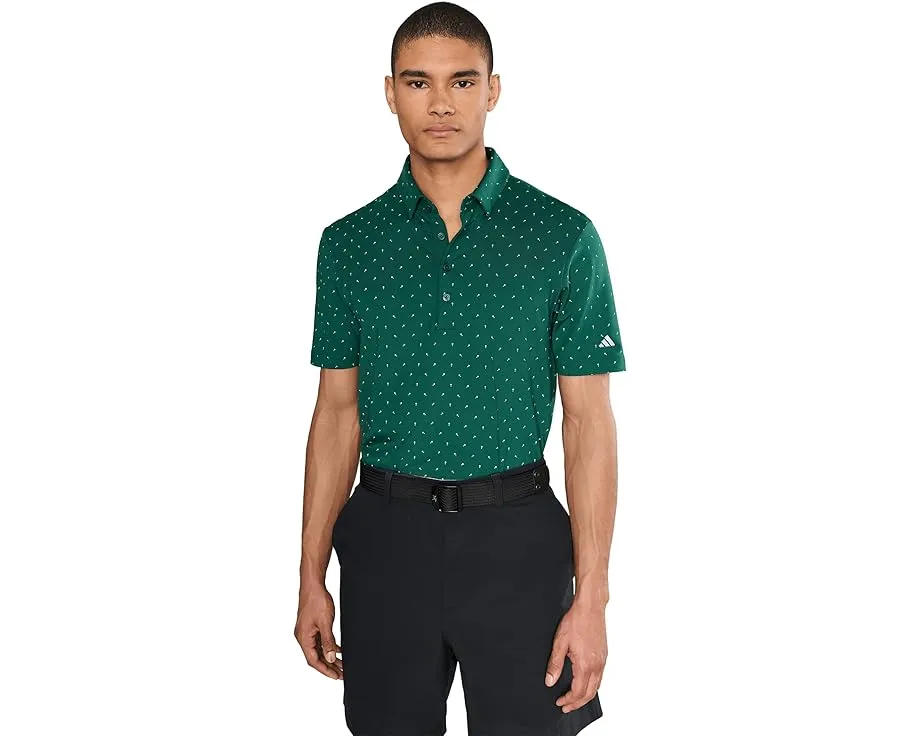 Polo футболка adidas Golf Ultimate365+ с микро-принтом и эластичной тканью