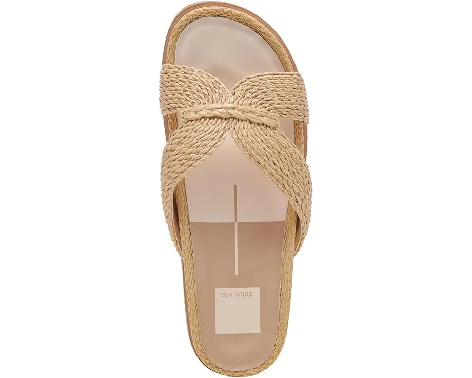 Балетки Dolce Vita Selda с контурной стелькой и ремешками из рафии