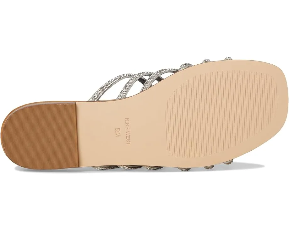 Плоские сандалии Nine West Timy с квадратным носком и украшениями