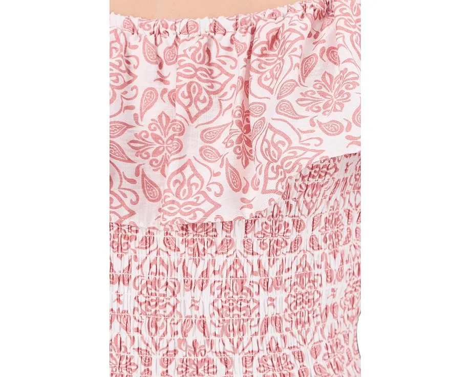 Платье Vince Camuto с открытыми плечами и ярусами из сборки