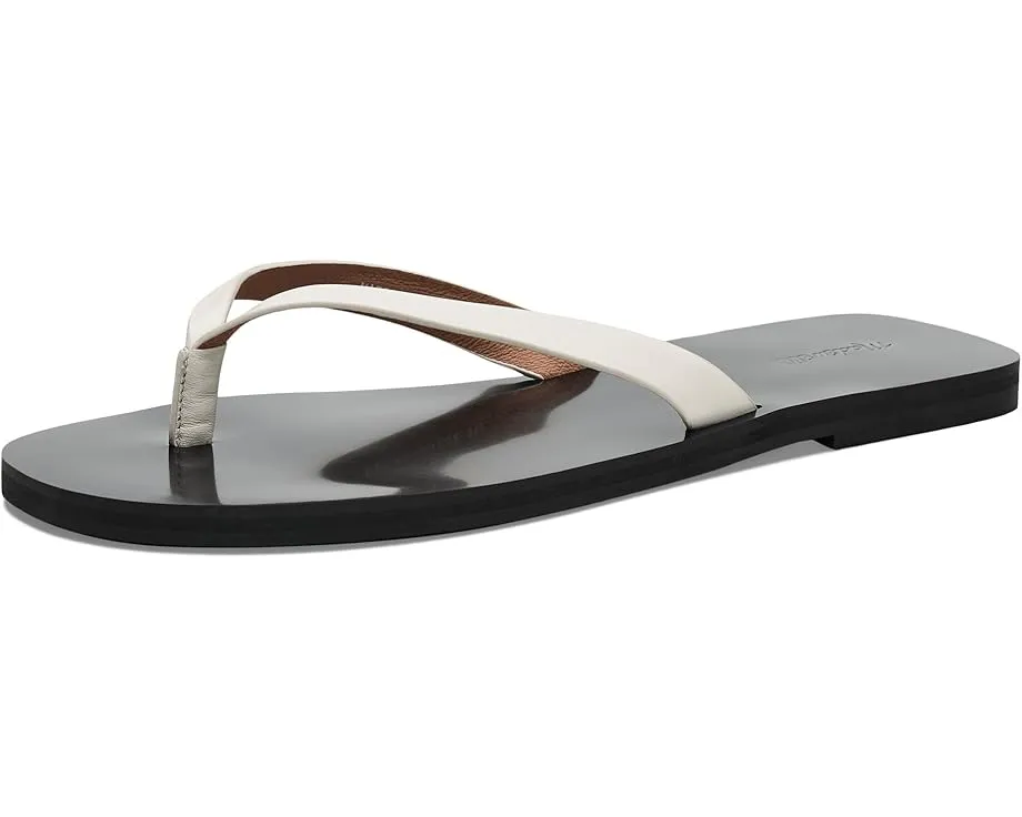 Сандалии Greene Thong Slide от Madewell с кожаным верхом и открытым носком