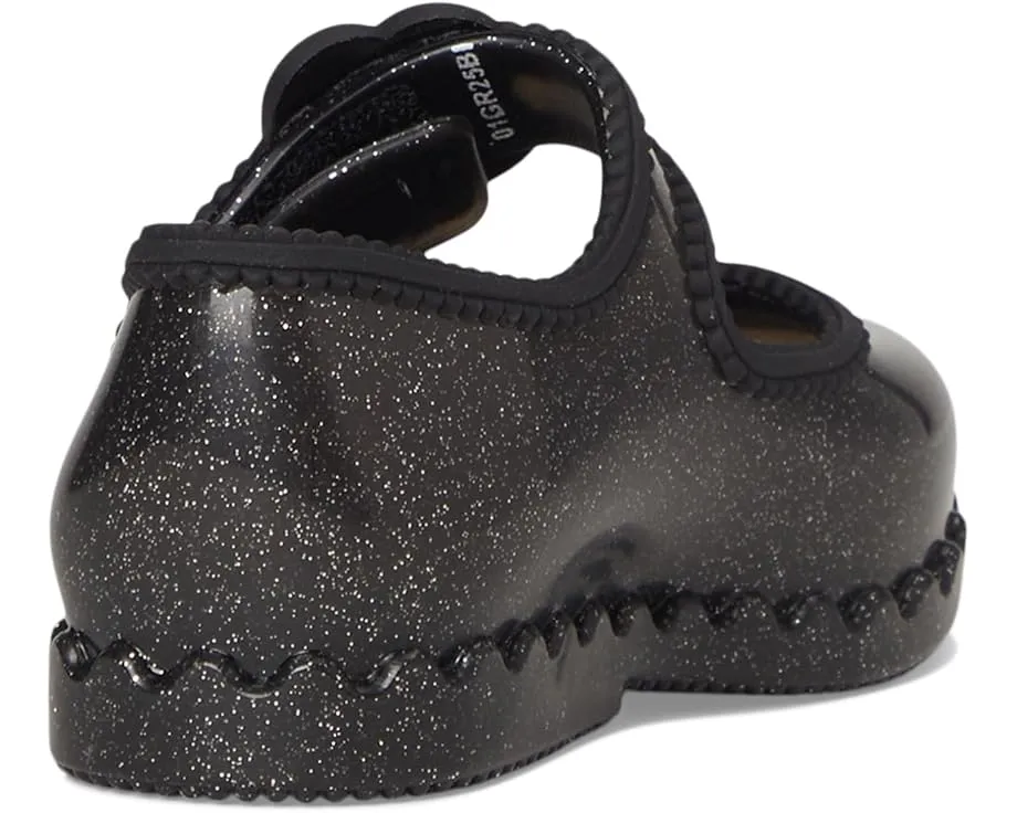 Балетки Hip Ballerina с аппликацией цветка и липучкой Mini Melissa