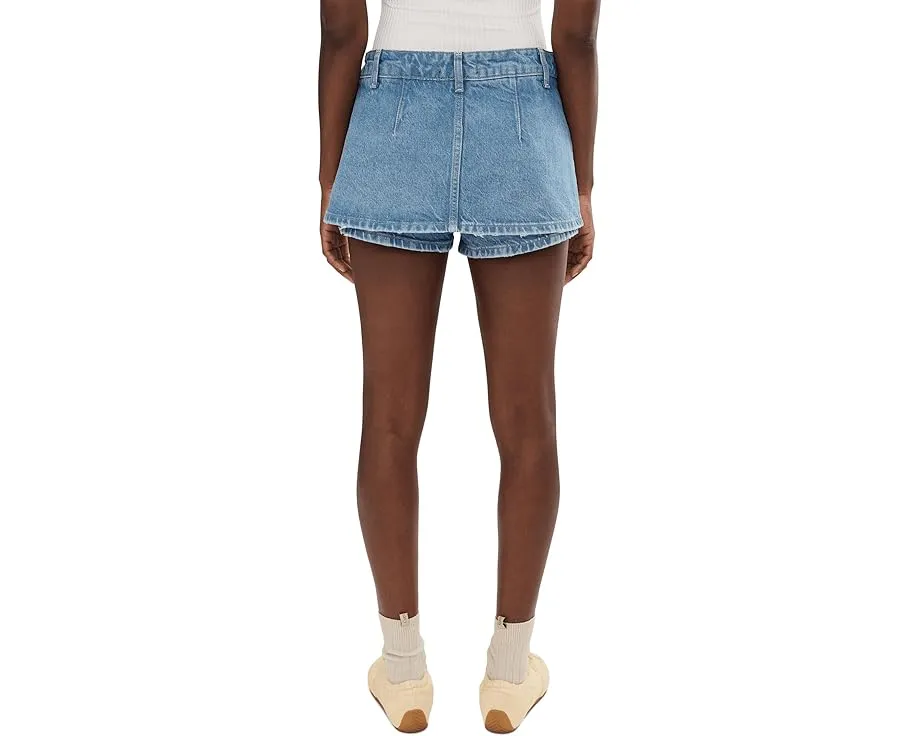 Шорт-юбка Free People We The Free Gallivanting Peekaboo из денима