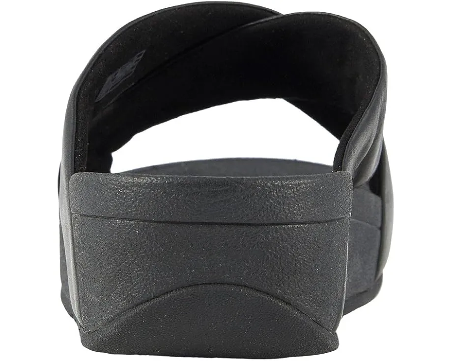 Кожаные сандалии FitFlop Lulu Cross Slide с технологией Microwobbleboard