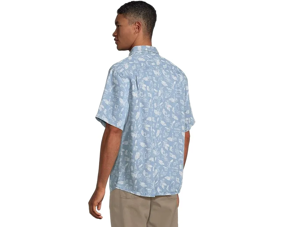 Рубашка Tommy Bahama Cheers & Chillers с короткими рукавами из шамбри