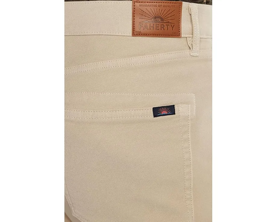 Брюки Faherty Stretch Terry с пятью карманами из мягкого хлопка