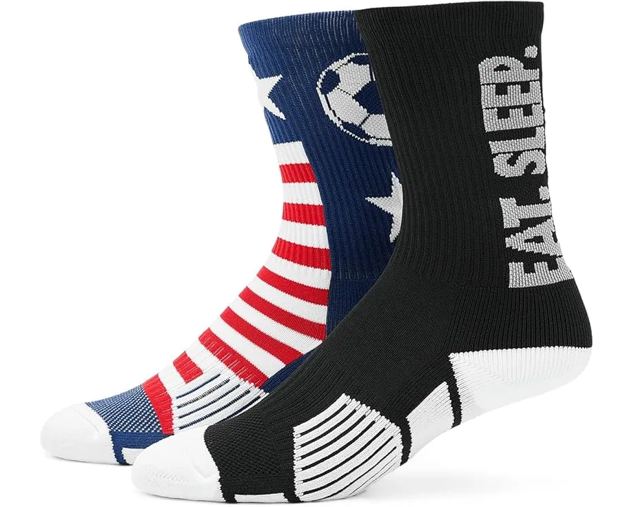 Детские футбольные гетры ChalkTalk SPORTS Mid-Calf с рисунком звезд и голов