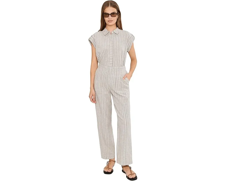 Укороченные брюки Petite Lenox с широкими штанинами в полоску NIC+ZOE