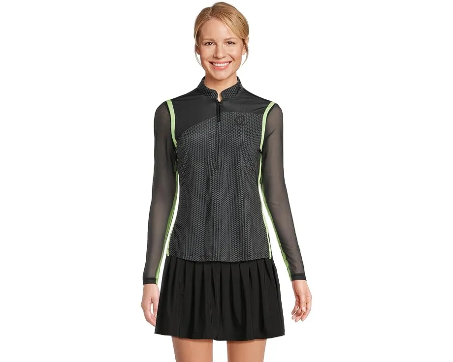 Длинная блуза Jamie Sadck с медовыми сотами и молнией на четверть