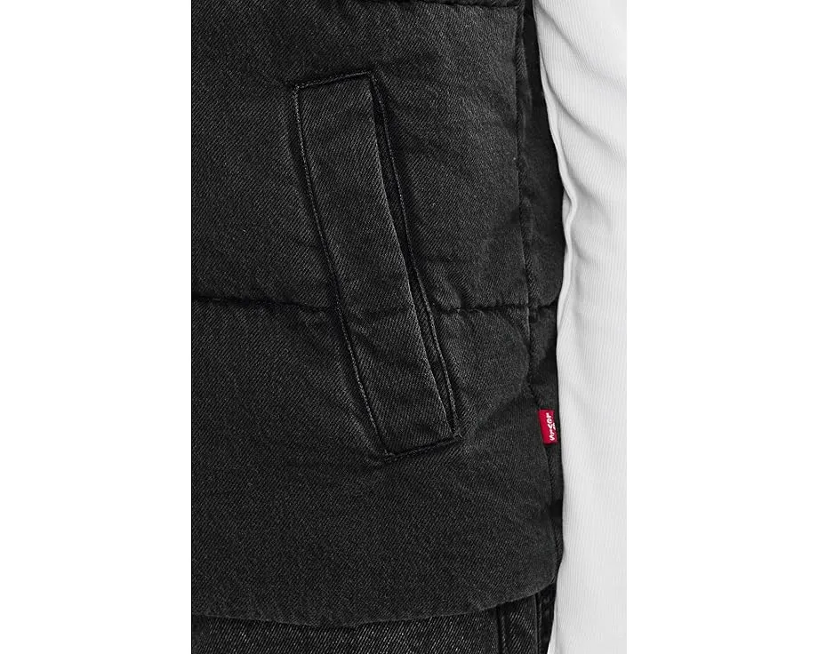 Стеганая жилетка Levi's из денима с клепками