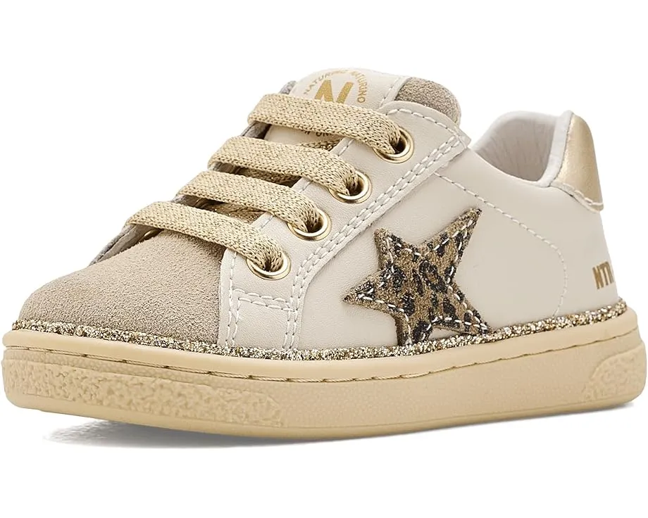 Детские туфли Naturino Pinn Zip с боковой молнией и звездами из блесток