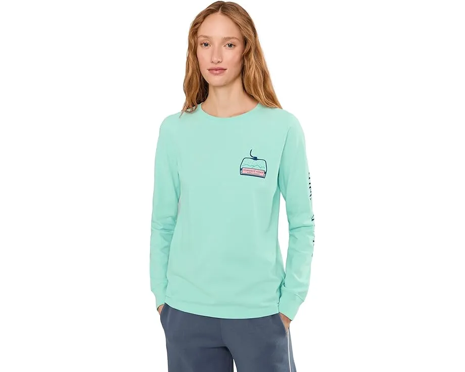 Футболка с длинным рукавом и принтом Ski Lift Logo от Vineyard Vines