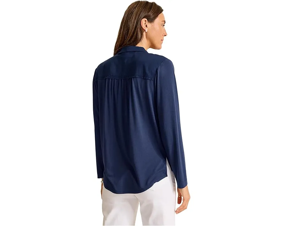 Tommy Bahama Длинная гибридная рубашка Kauai Hybrid Camp с отделкой